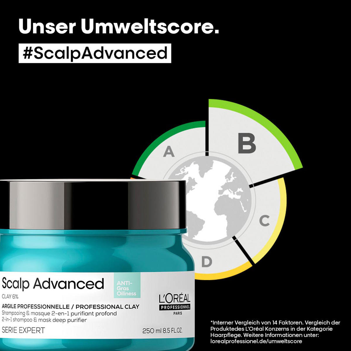 L'Oréal Professionnel Paris Serie Expert Scalp Advanced Anti-Oiliness 2in1 Deep Purifier Clay 250 ml - 7