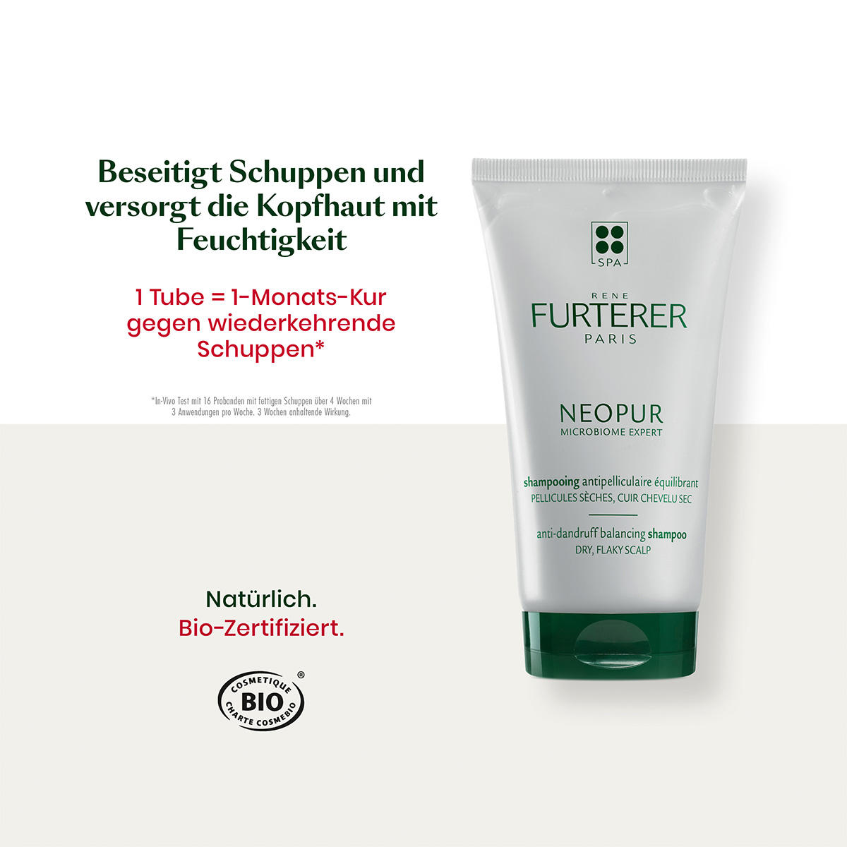 René Furterer Neopur Ausgleichendes Anti-Schuppen Shampoo für trockene Kopfhaut 150 ml - 7