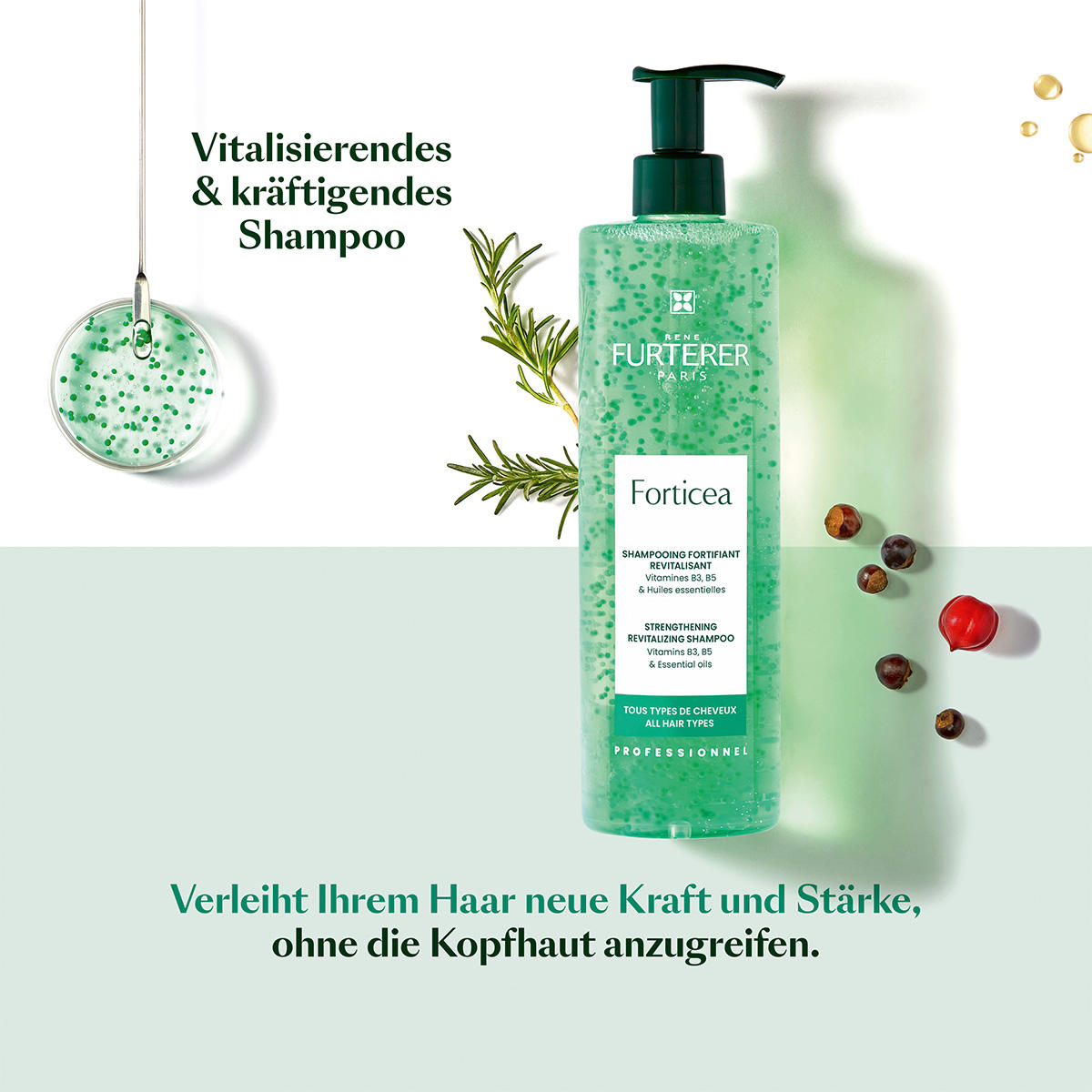 René Furterer Forticea Vitalizing invigorating shampoo 600 ml - 7