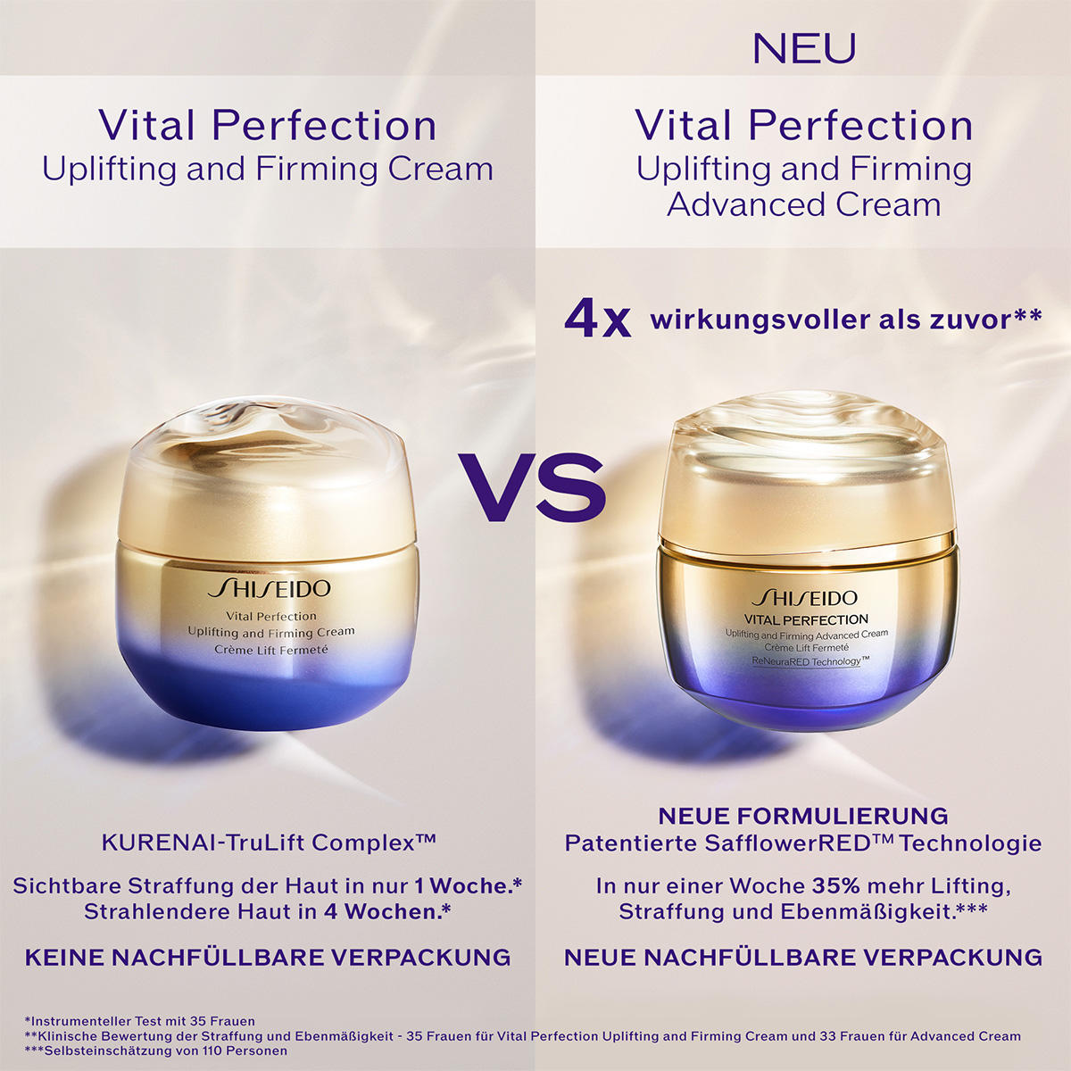 Shiseido Vital Perfection Uplifting and Firming Advanced Cream Refill 50 ml - 7