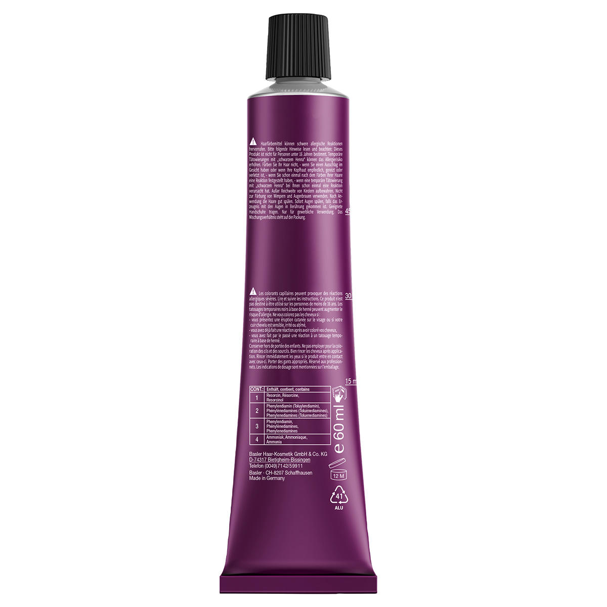 basler Color 2002+ Coloration crème pour cheveux 7/0 blond moyen, Tube 60 ml - 8