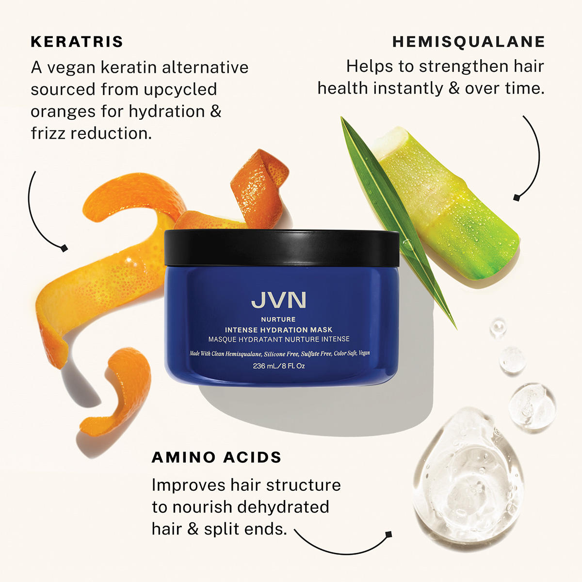 JVN NURTURE Intense Hydration Mask 236 ml - 8