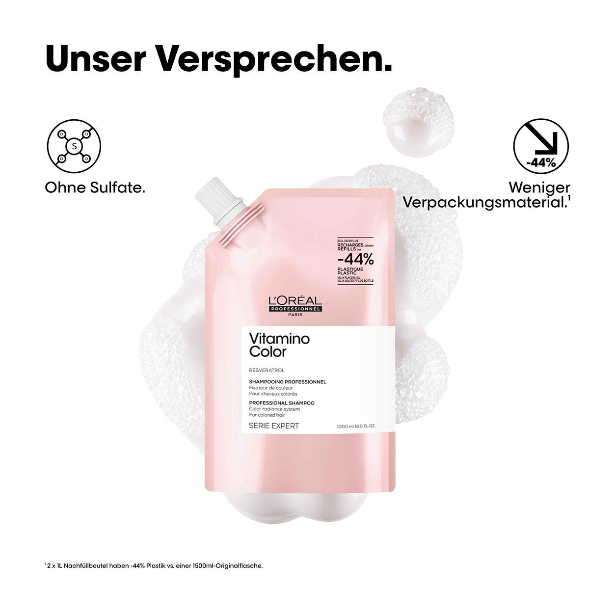 L'Oréal Professionnel Paris Serie Expert Vitamino Color Shampoo Refill 1 Liter - 8