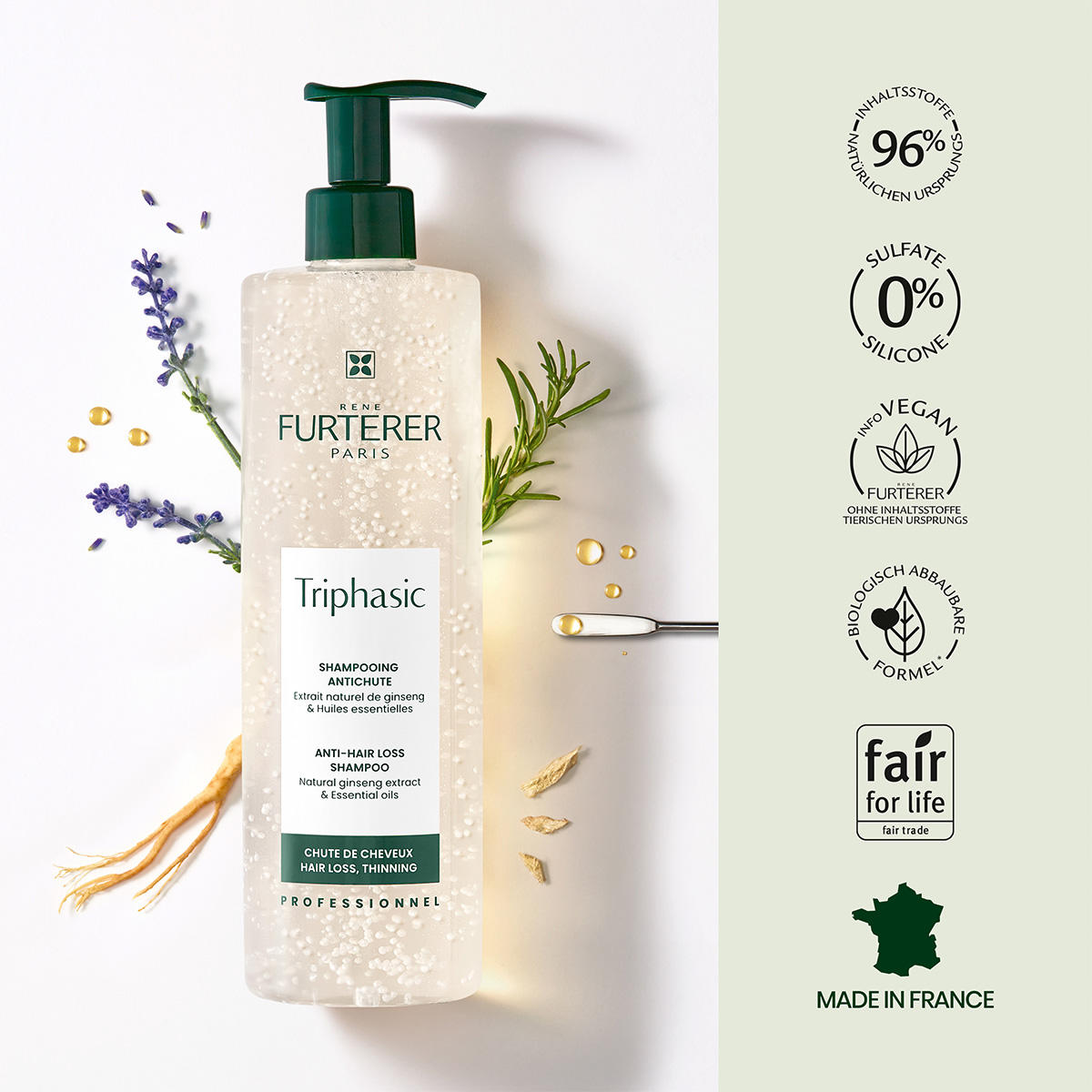 René Furterer Triphasic Shampoo for hair loss 600 ml - 9