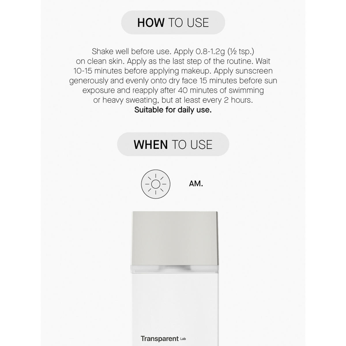 Transparent Lab Oil Control Ultra Fluid Cica Sunscreen SPF 50 PA++++ 100 ml - 9