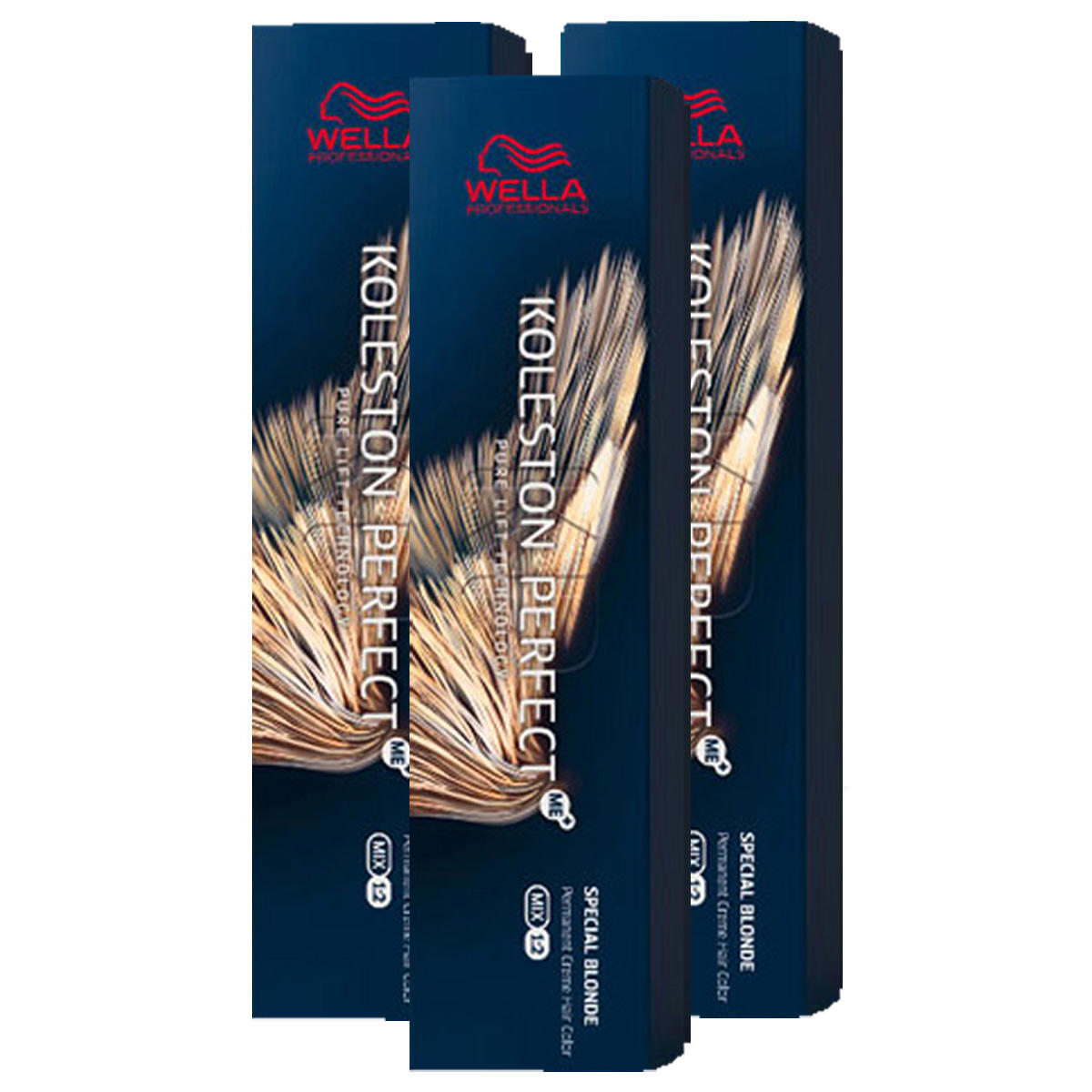 Wella Set de 3 Koleston Perfect ME+ Special Blonde 12/0 3 x 60 ml
