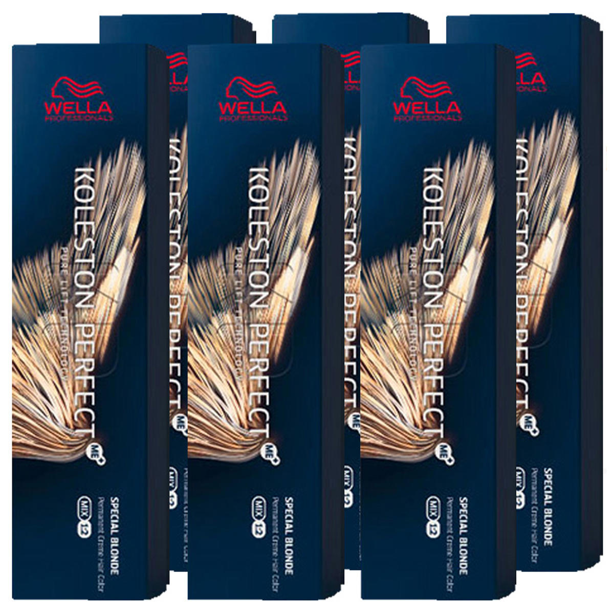 Wella Set de 6 Koleston Perfect ME+ Special Blonde 12/0 6 x 60 ml