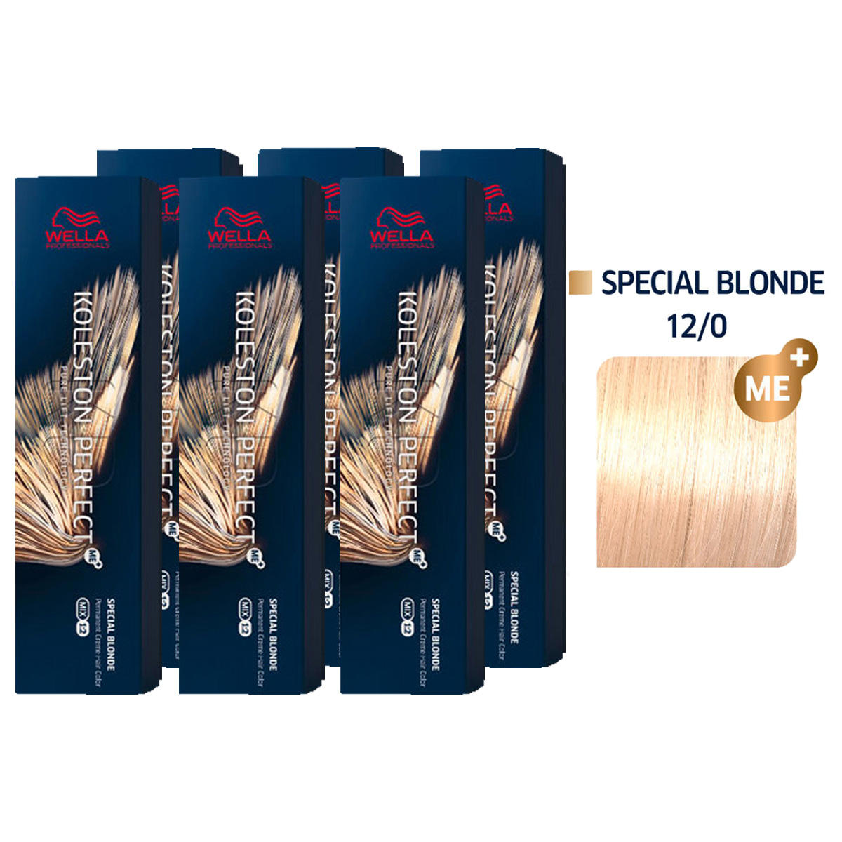 Wella Koleston Perfect ME+ Special Blonde 6er Set 12/0 Blond Natur 6 x 60 ml