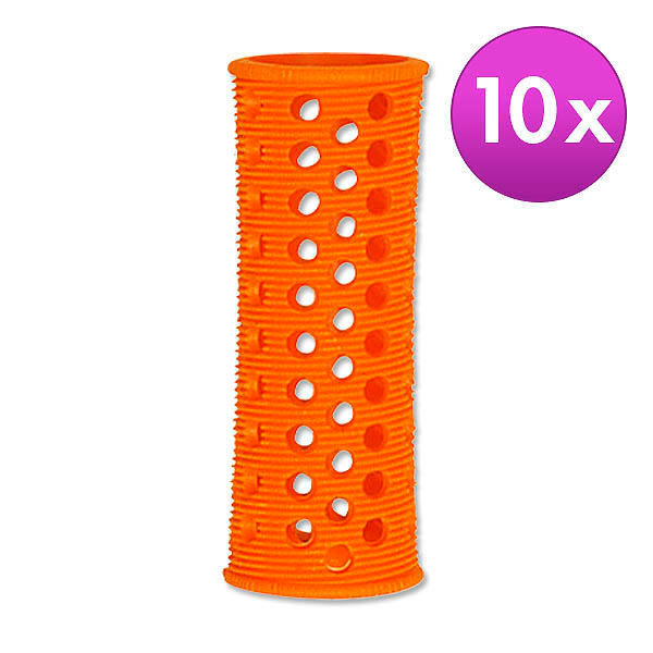 Efalock Original-Griffig-Haarwickler Orange, Ø 22 mm, Pro Packung 10 Stück