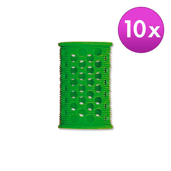 Efalock Rouleaux courts – Original Vert, Ø 25 mm, Par paquet 10 pièces