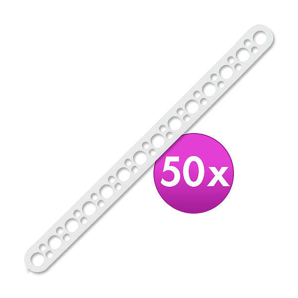 Bâtonnets de fixation pour permanente Longueur env. 14 cm, Par paquet 50 pièces