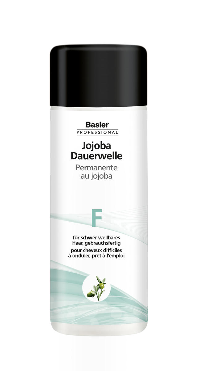 basler Jojoba Permanente F, pour cheveux difficiles à onduler, Bouteille 200 ml