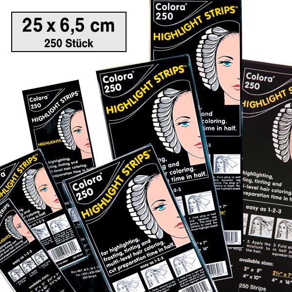 Dynatron Colora Highlight Strips Papier pour mèches 25,0 x 6,5 cm