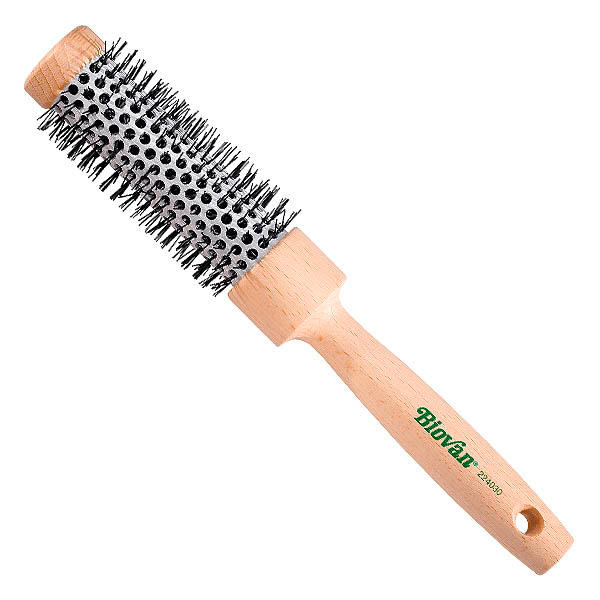 Biovan Spazzola rotonda per asciugacapelli con rivestimento in ceramica Ø 38/26 mm, per capelli corti e di media lunghezza