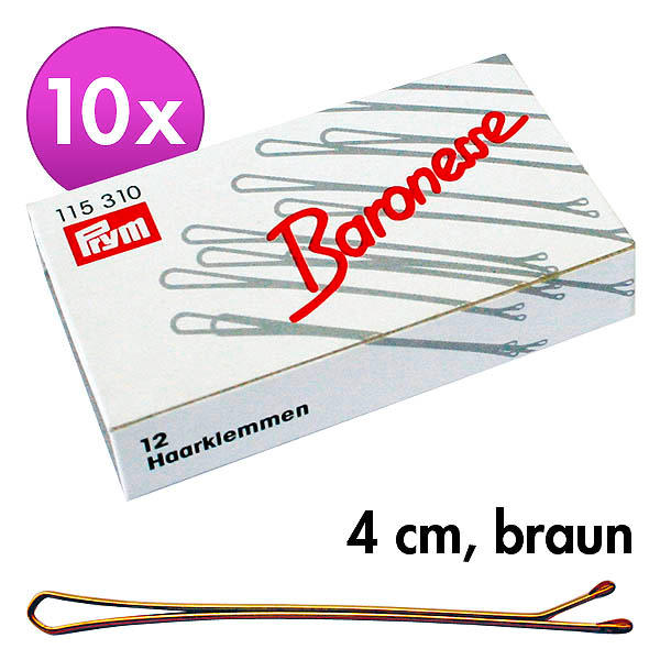 Prym Barones Haar Clips Bruin