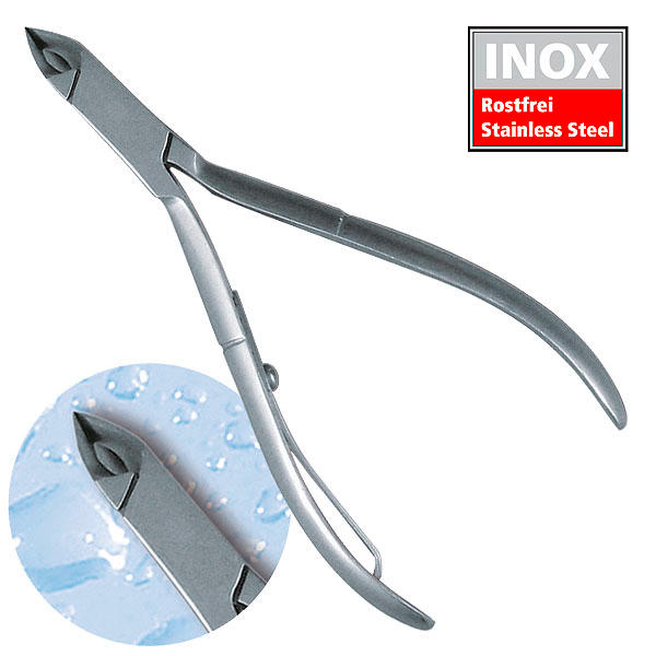 Titania Cuticle nippers Inox with torsion spring