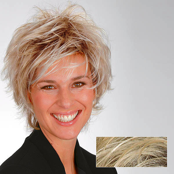 Gisela Mayer Perruque en fibre de Perruques en fibre de synthètiques Petra Blond Platine