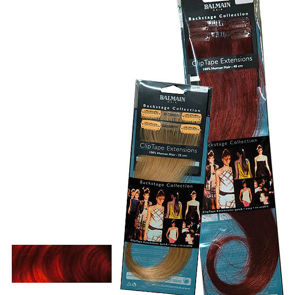 Balmain Clip Tape Extensions 40 cm Chili