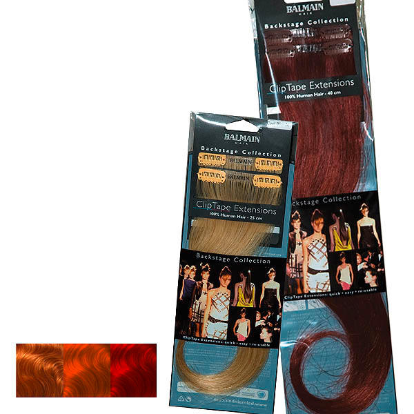 Balmain Clip Tape Extensions 40 cm Flame