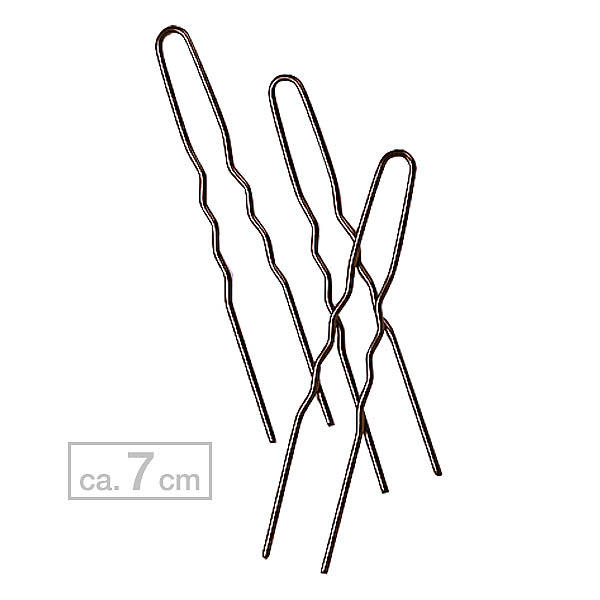   Haarnadeln gewellt Braun, ca. 7 cm, 20 Stück