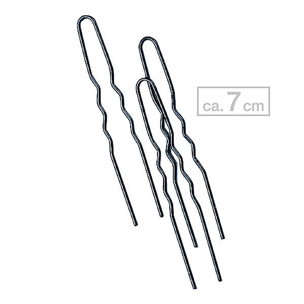 BHK Forcine ondulate Nero, circa 7 cm, 20 pezzi