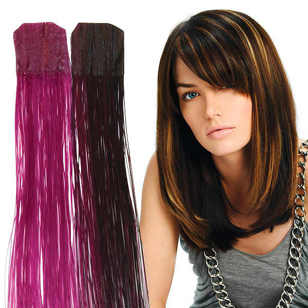 Balmain Color Flash Tape Extensions 40 cm Wild Berry