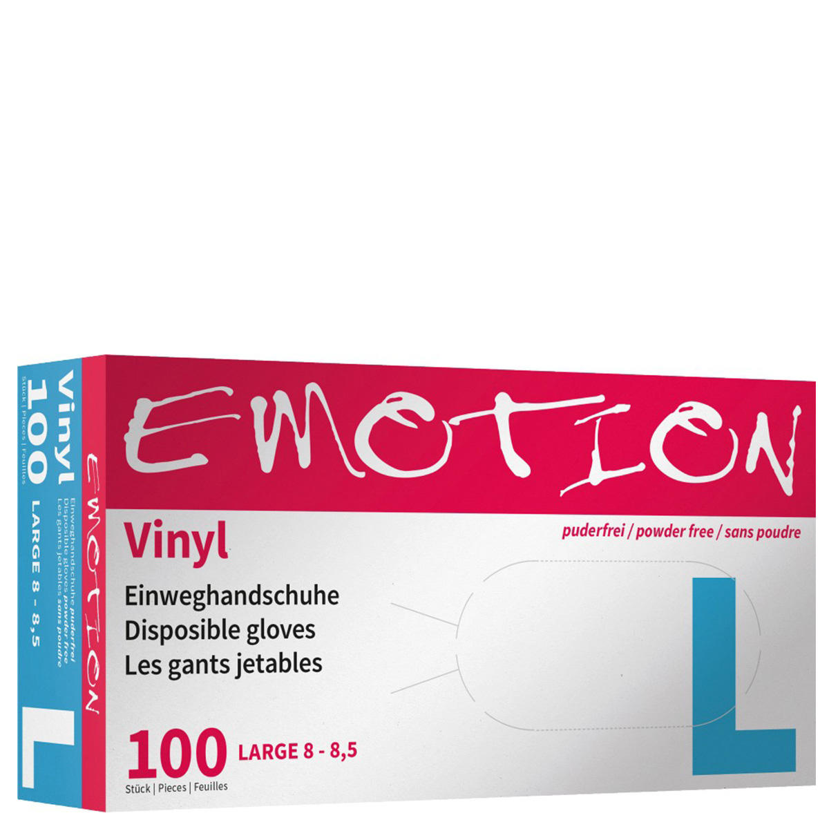 Efalock Vinyl disposable gloves - powder free White size L