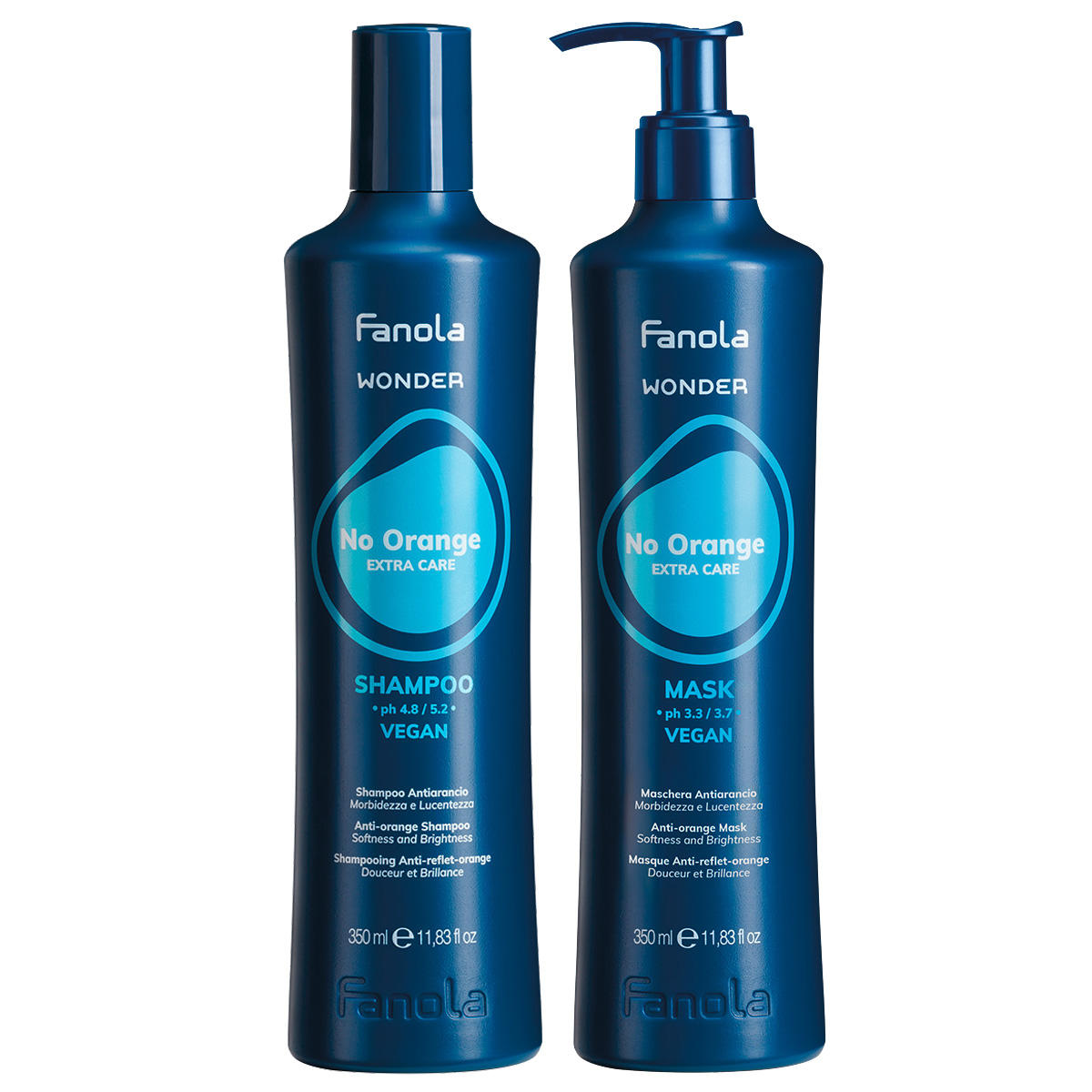 Fanola Wonder No Orange Set 1 (Shampoo 350 ml + Mask 350 ml)