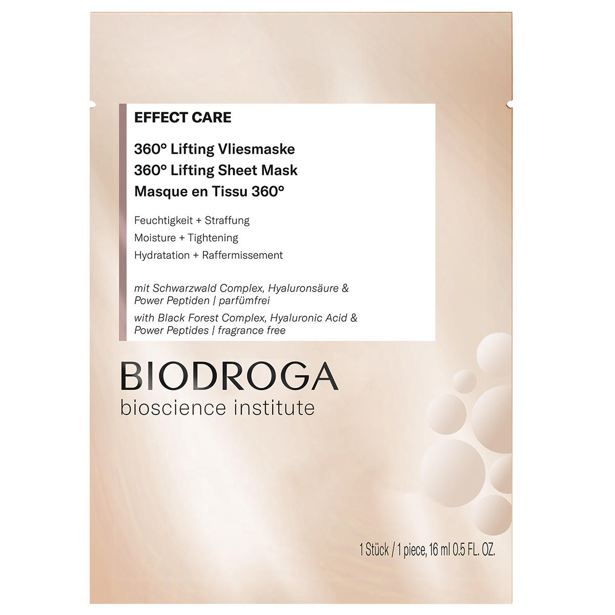 BIODROGA Bioscience Institute EFFECT CARE 360° Lifting Vliesmaske 16 ml