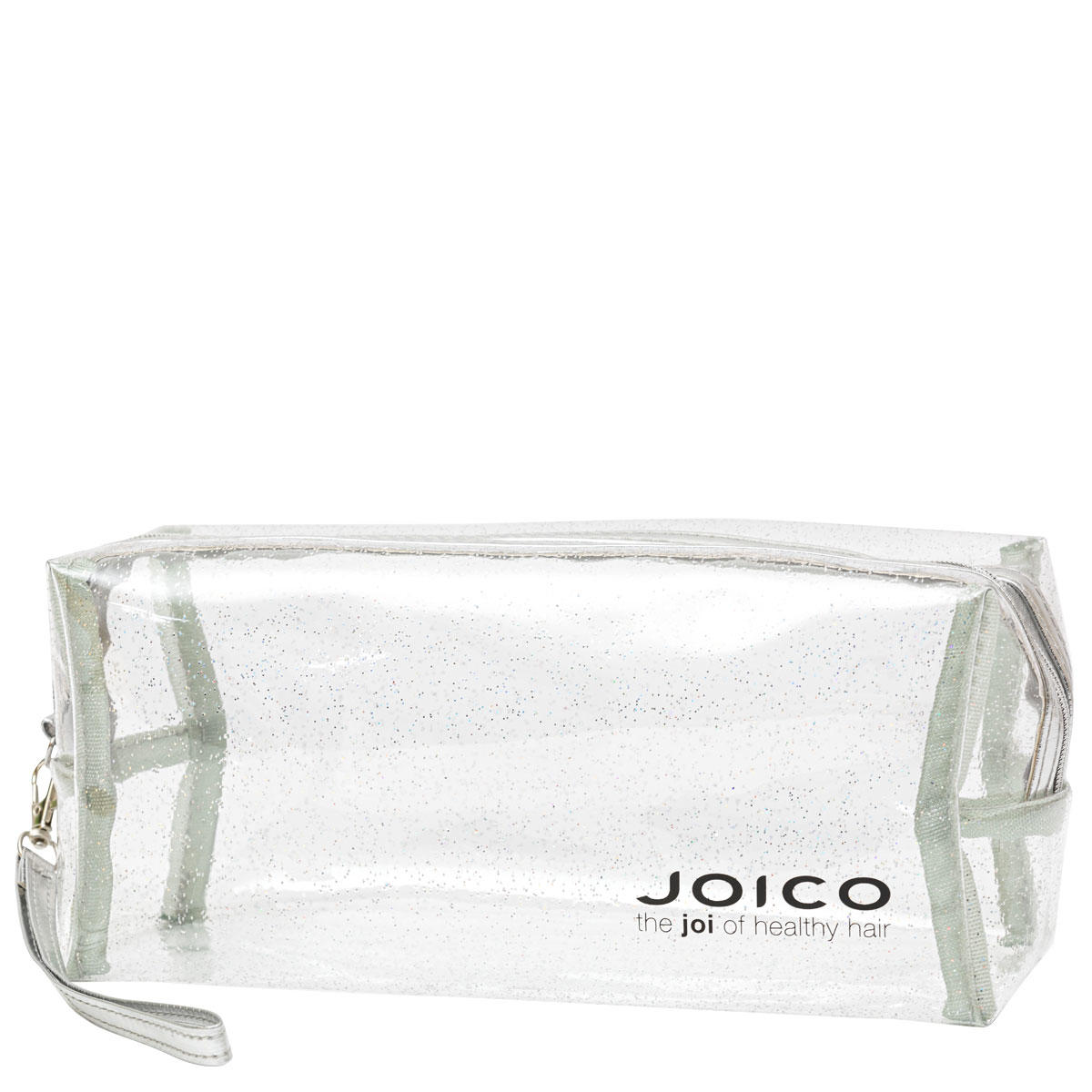 JOICO Kosmetiktasche transparent mit Glitzereffekt
