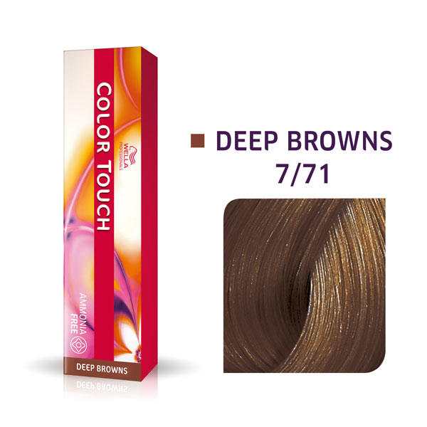 Wella Color Touch Deep Browns 7/71 Medium Blond Brown Ash