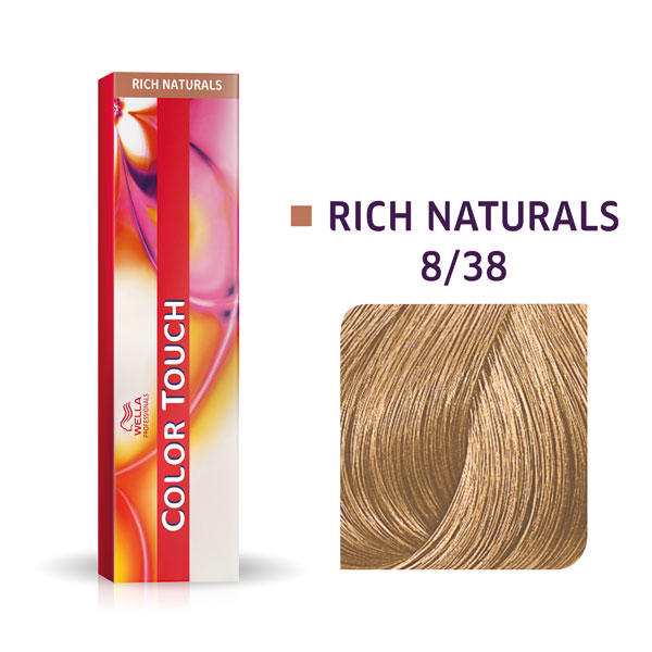 Wella Color Touch Rich Naturals 8/38 Licht Blond Goud Parel