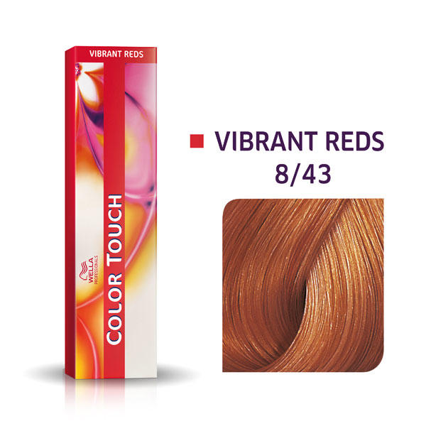 Wella Color Touch Vibrant Reds 8/43 Biondo chiaro Rosso Oro