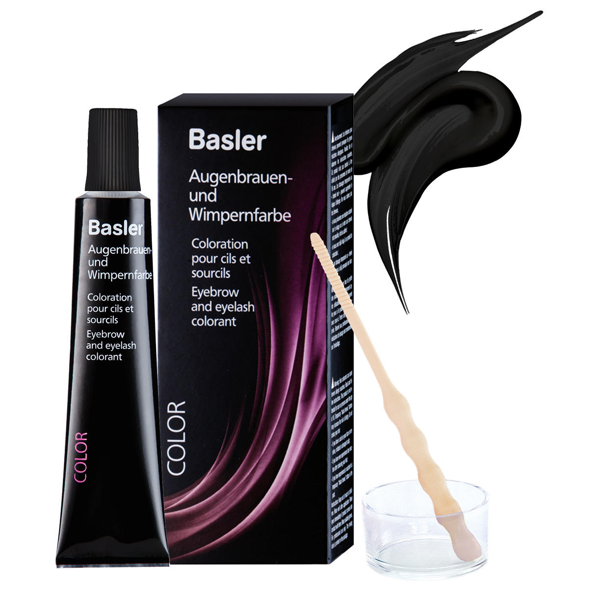 Basler Eyebrow and eyelash color Black, 15 ml