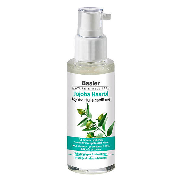 Basler Nature & Wellness Olio per capelli di jojoba Bottiglia di vetro con  dispenser 50 ml