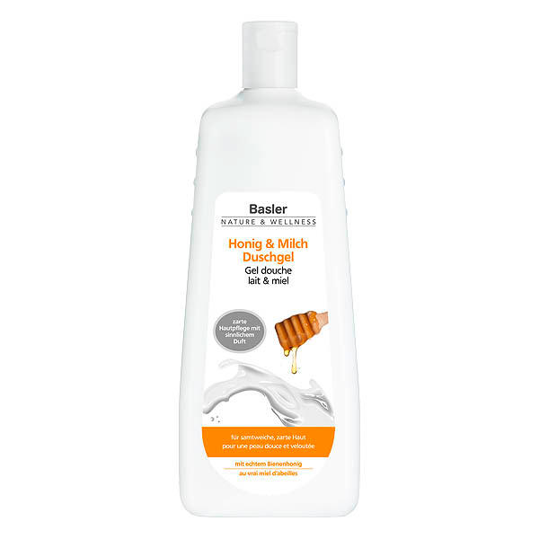 Basler Honing & Melk Douchegel Economy fles 1 liter
