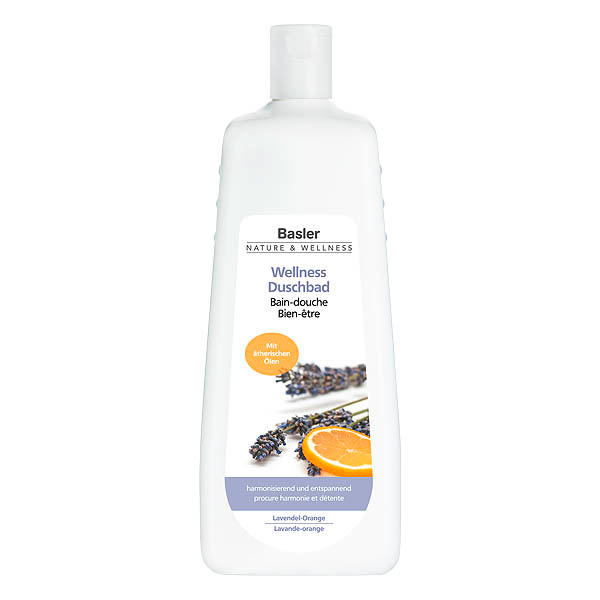 Basler Wellness shower bath lavender-orange Economy bottle 1 liter