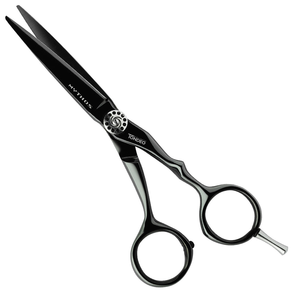 Tondeo Hair Scissors Mythos Black Offset Conblade 5½""