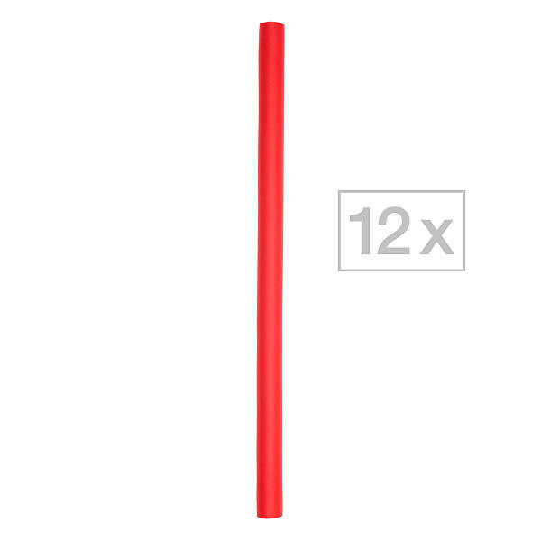 Efalock Flex-Wickler Ø 12 mm, rojo, Por paquete de 12 piezas