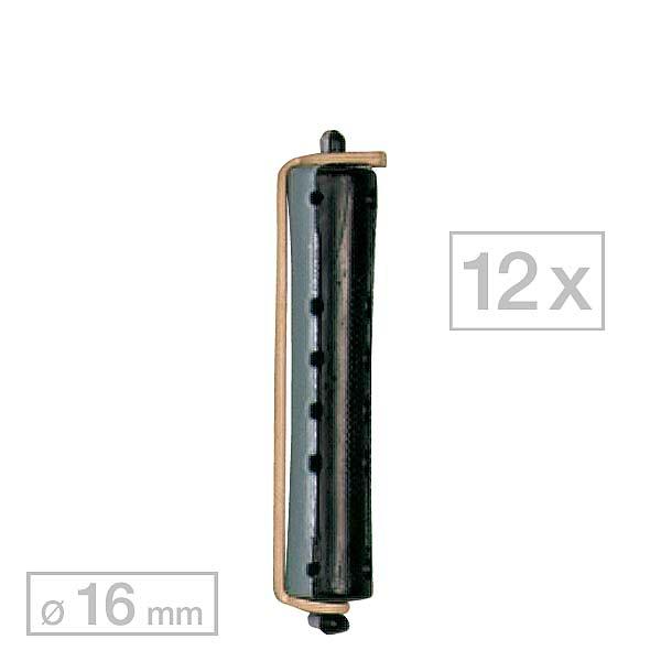 Efalock Rizador permanente corto Negro/Gris Ø 16 mm, Por paquete de 12 piezas