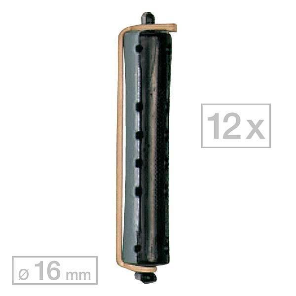 Efalock Rizador permanente largo Negro/Gris Ø 16 mm, Por paquete de 12 piezas