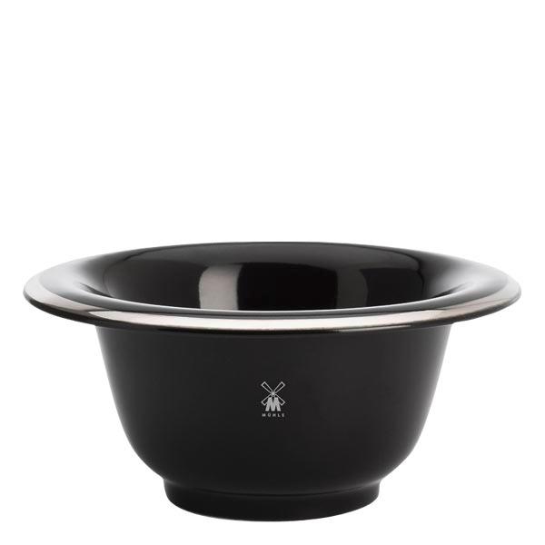 MÜHLE Shaving bowl Porcelain black with platinum rim