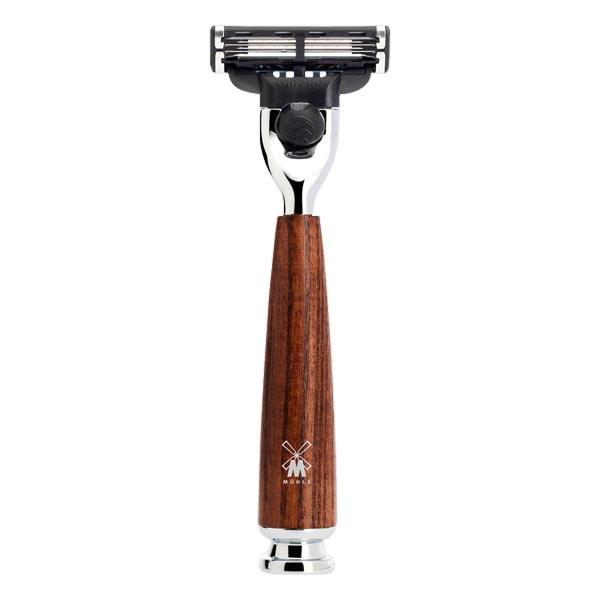 MÜHLE RYTMO 3-Klingen-Rasierer Esche gedämpft