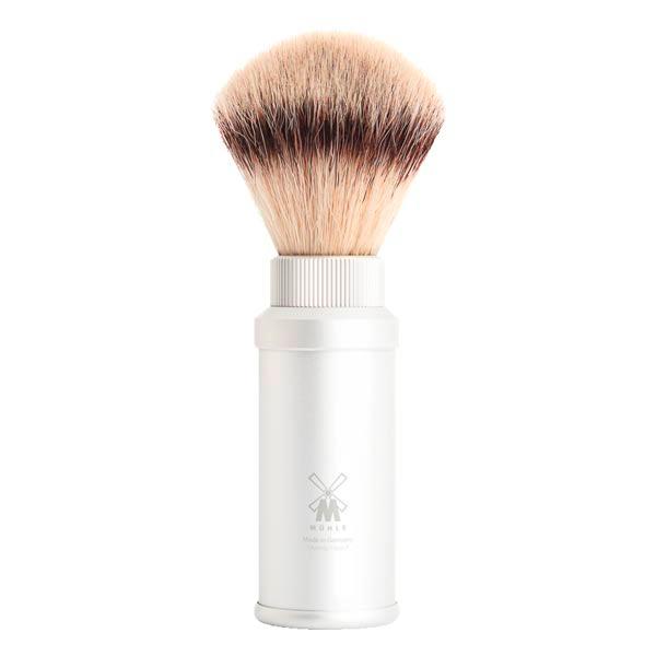 MÜHLE TRAVEL Pennello da barba da viaggio Silvertip Fibre Argento