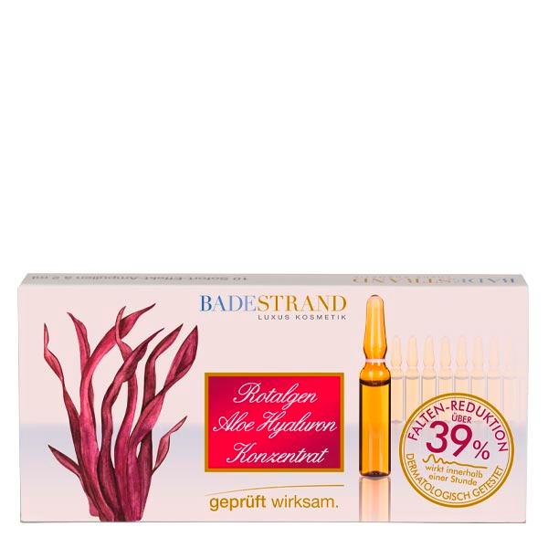 Badestrand Rode alg aloë hyaluron concentraat 10 x 2 ml ampullen