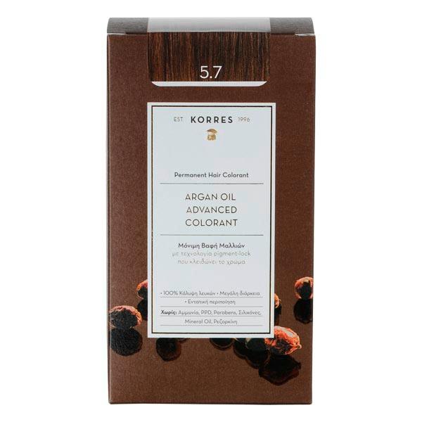 KORRES Coloration avancée de l'huile d'argan 5.7 Lumière marron chocolat