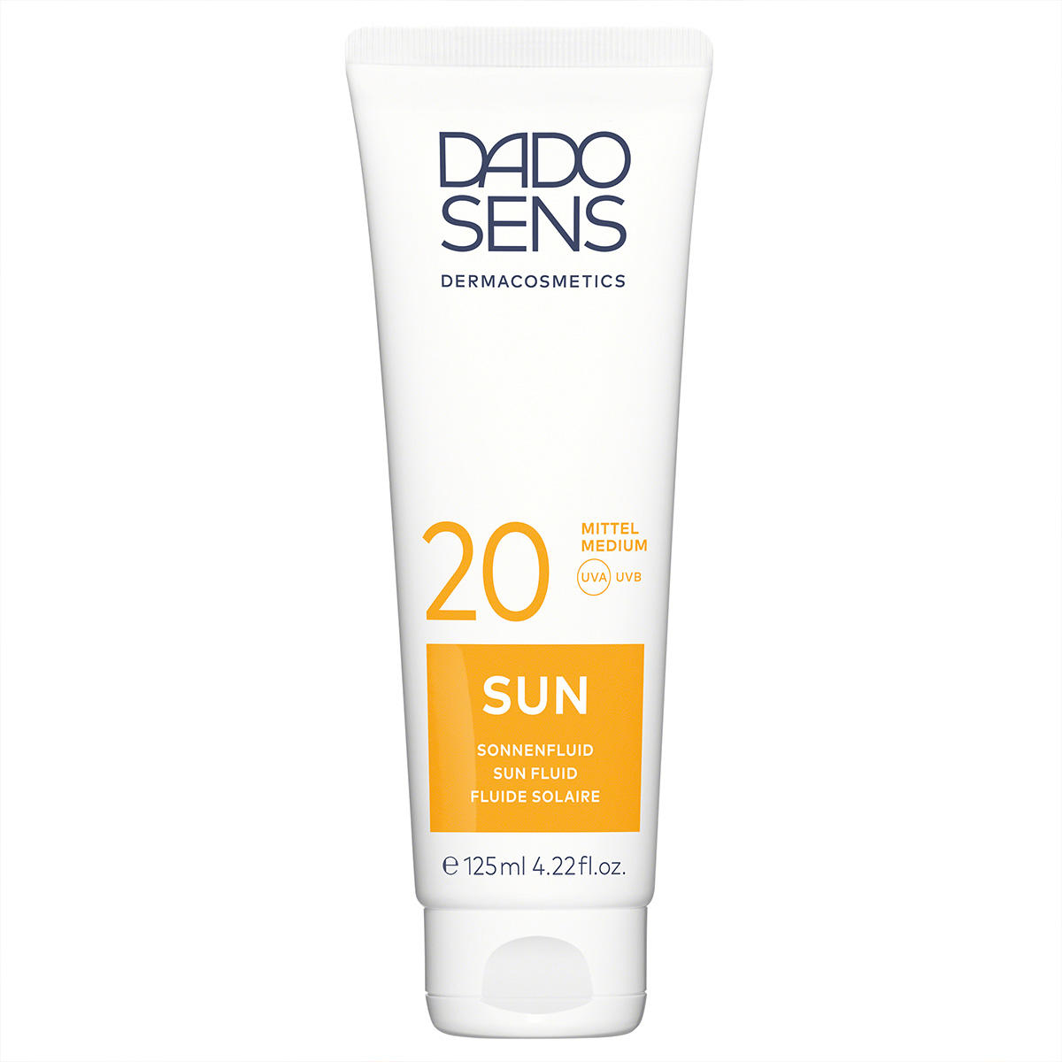 DADO SENS SUN Fluido solare SPF 20, 125 ml