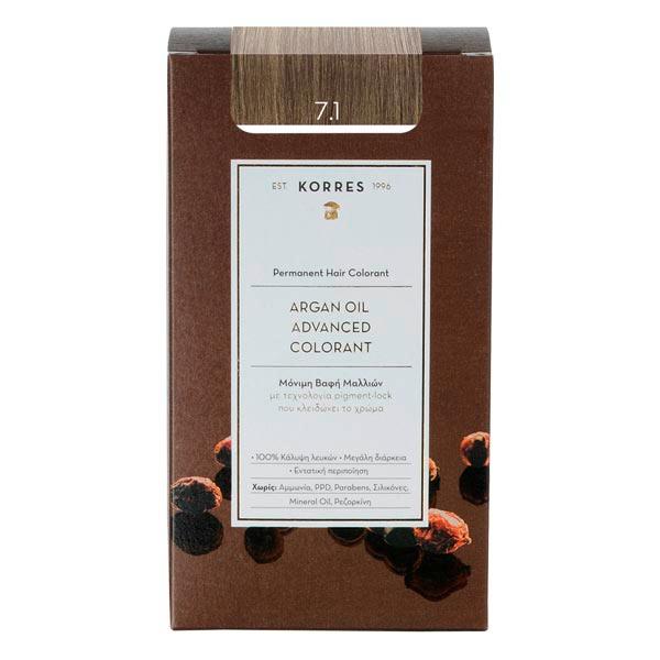 KORRES Coloration avancée de l'huile d'argan 7.1 Cendre blonde moyenne
