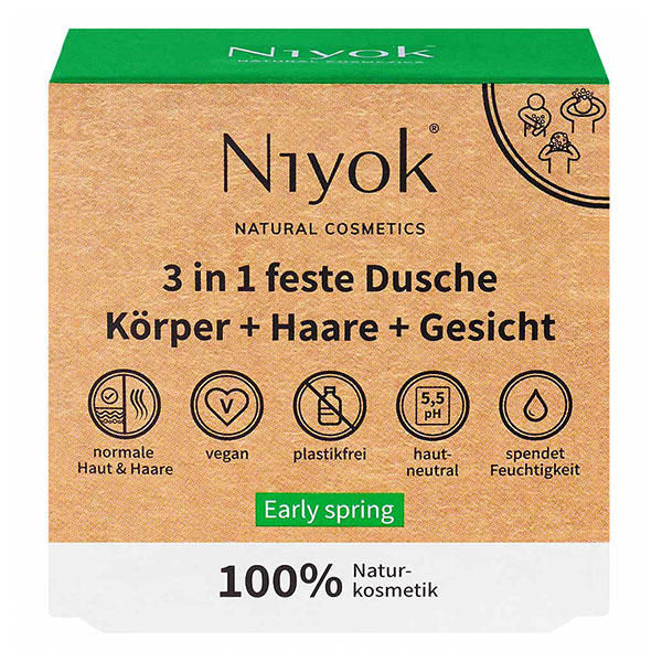Niyok Douche fixe 3 en 1 - Début du printemps 80 g