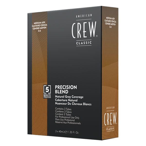 American Crew Presicion Blend Natural Gray Coverage Medium Ash, 3 x 40 ml